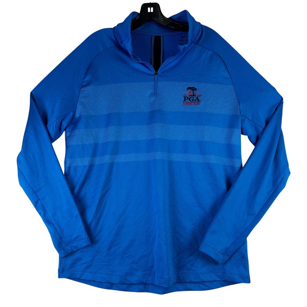 Nike Dri-FIT 1/4 Zip Pullover Mens XL Blue 2020 PGA Harding Park Golf Sporty